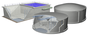 prestressed concrete tanks