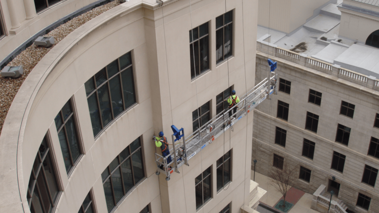 Illustration of Sustainable Apartment Building Envelope Repair