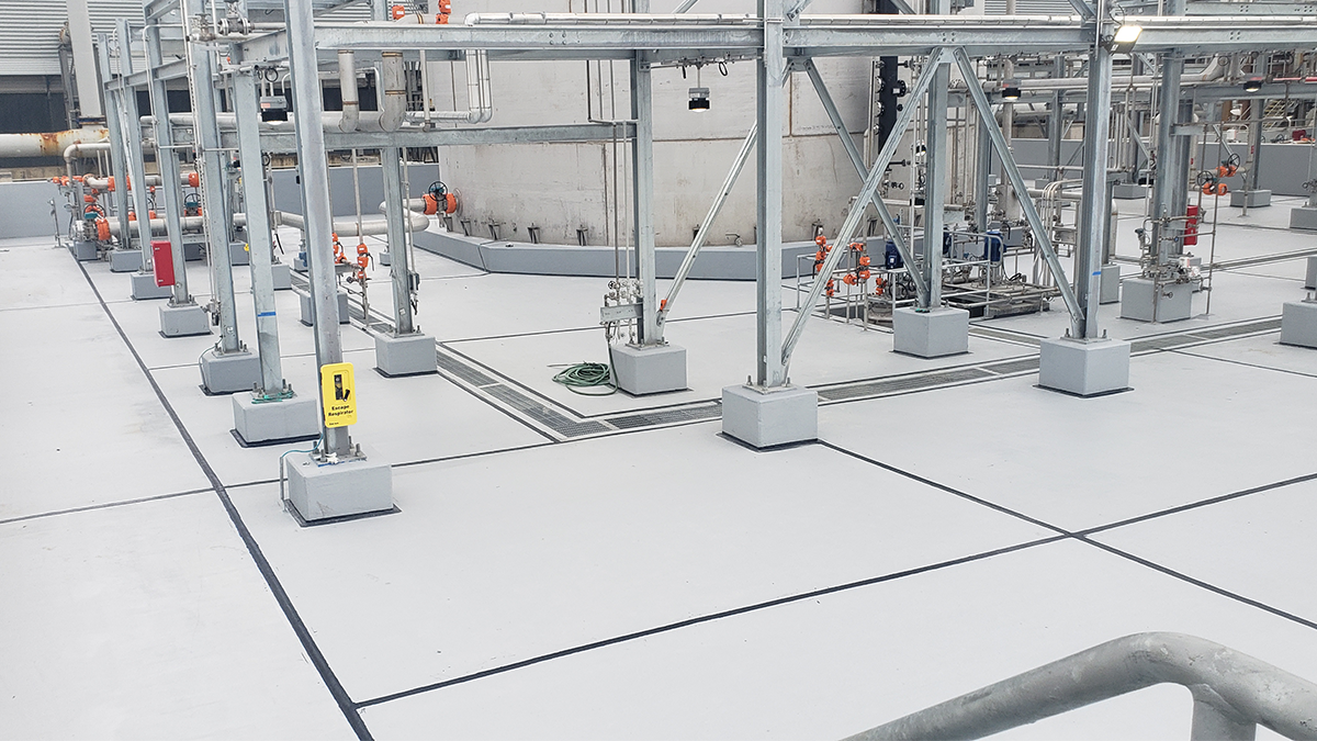 Chemical Resistant Coating Applied to Containment Area STRUCTURAL