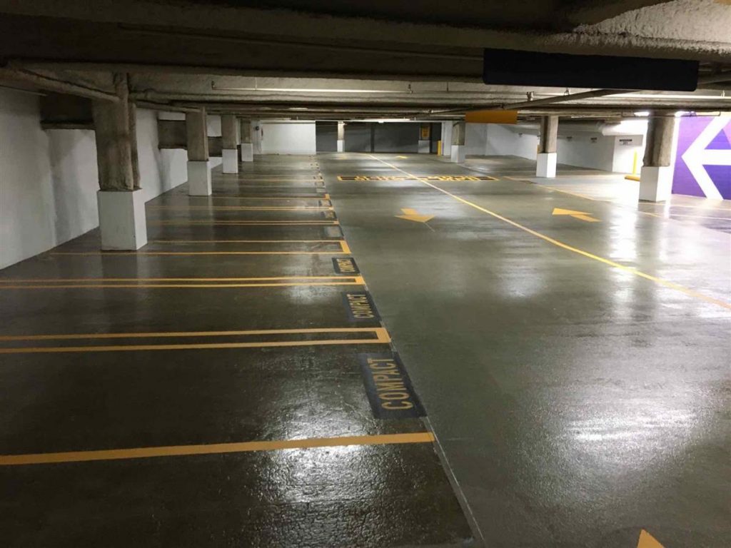 To address cracking observed at the underground parking facility of the Business Arts Plaza, an in-situ load test was conducted. While the structure passed the test, proactive measures were taken, including crack repairs and the application of a strengthening solution to enhance durability and prevent future damage.